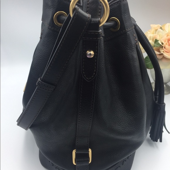 🚫SOLD🚫Dooney &Bourke Florentine Drawstring BLACK - Picture 6 of 8
